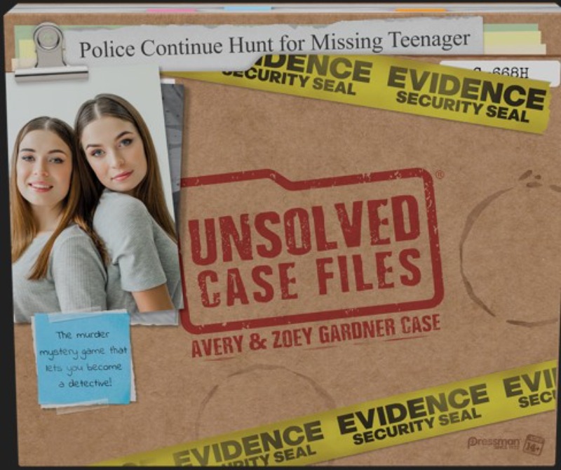 UNSOLVED CASE FILES - BASE GAME - AVERY AND ZOEY GARDNER (ENGLISH)