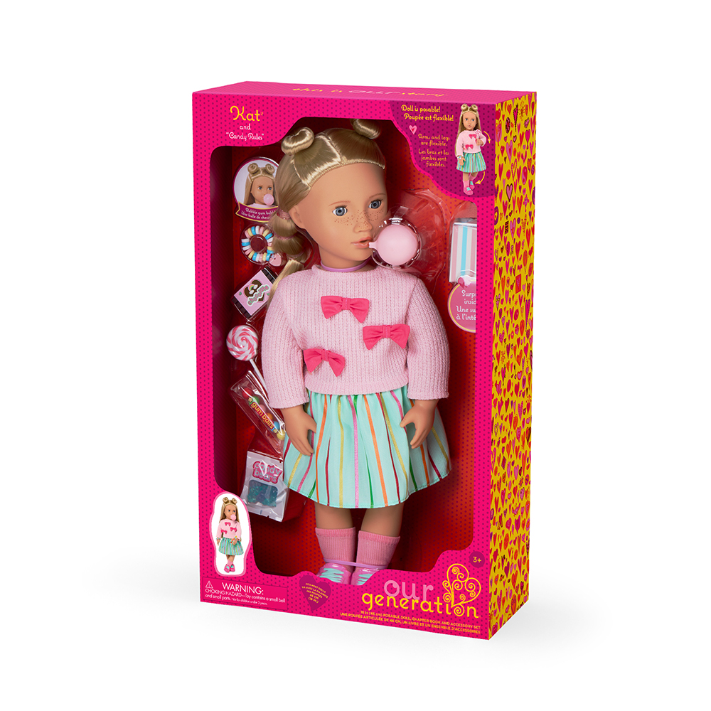 Poupée Deluxe Our Generation Rayna – 46 Cm, Cheveux Bruns, Yeux Marron – Avec Accessoires Cuisine Et Tacos