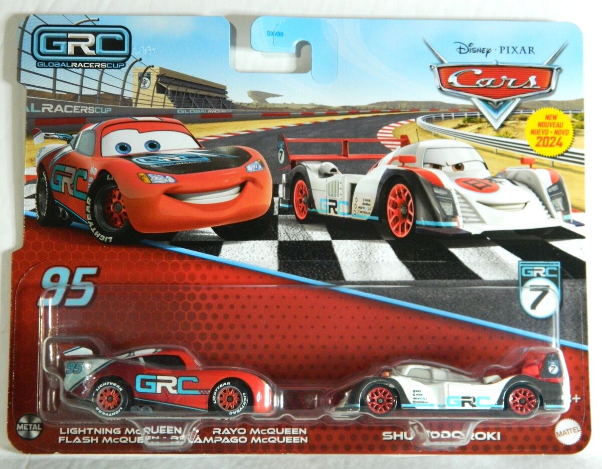 CARS - LIGHTNING MCQUEEN & SHU TODOROK - 1/55 - GLOBAL RACERS CUP