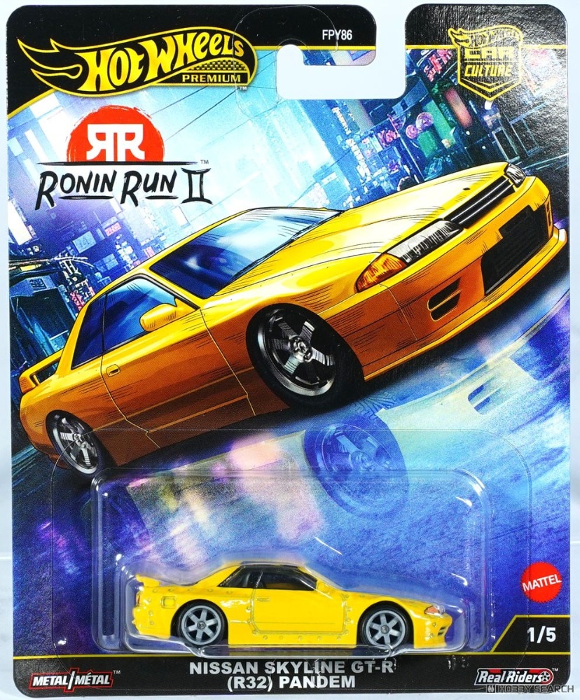 HOT WHEELS PREMIUM - NISSAN SKYLINE GT-R (R32) PANDEM - 1/64 RONIN
