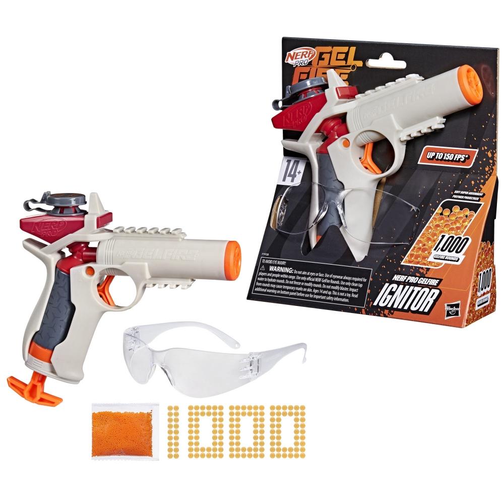 NERF - GELFIRE IGNITOR BLASTER (1000 GELFIRE ROUNDS) - NERF PRO GELFIRE