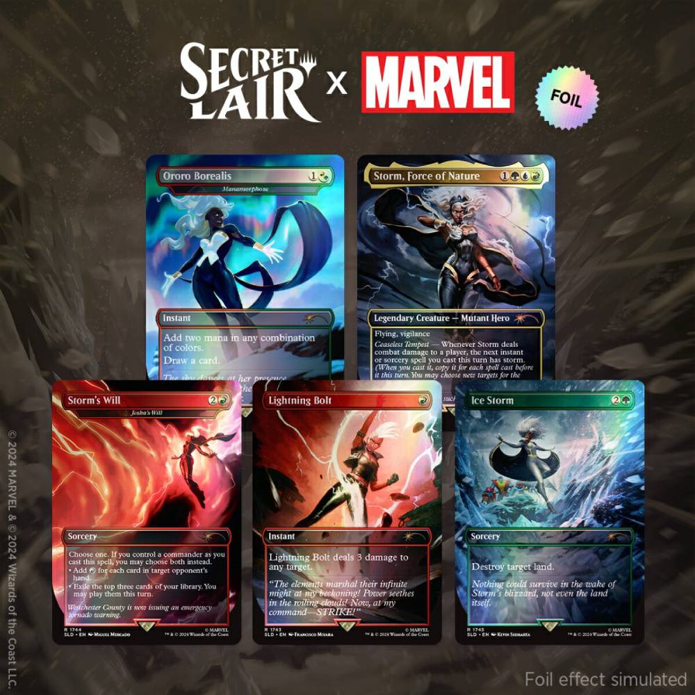 MAGIC THE GATHERING - RAINBOW FOIL - SECRET LAIR X MARVEL'S STORM
