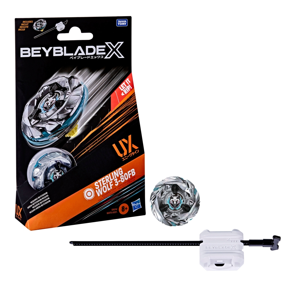 BEYBLADE - STERLING WOLF 3-80FB - STARTER PACK SET - BEYBLADE X