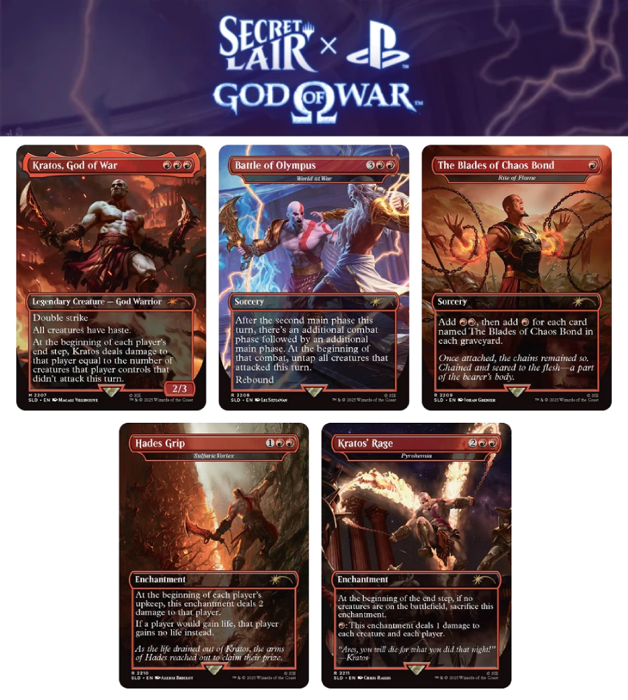 god of war mtg cards MTG Secret Lair x God of War: Greek (Non-Foil Edition) : Amazon.sg: Toys