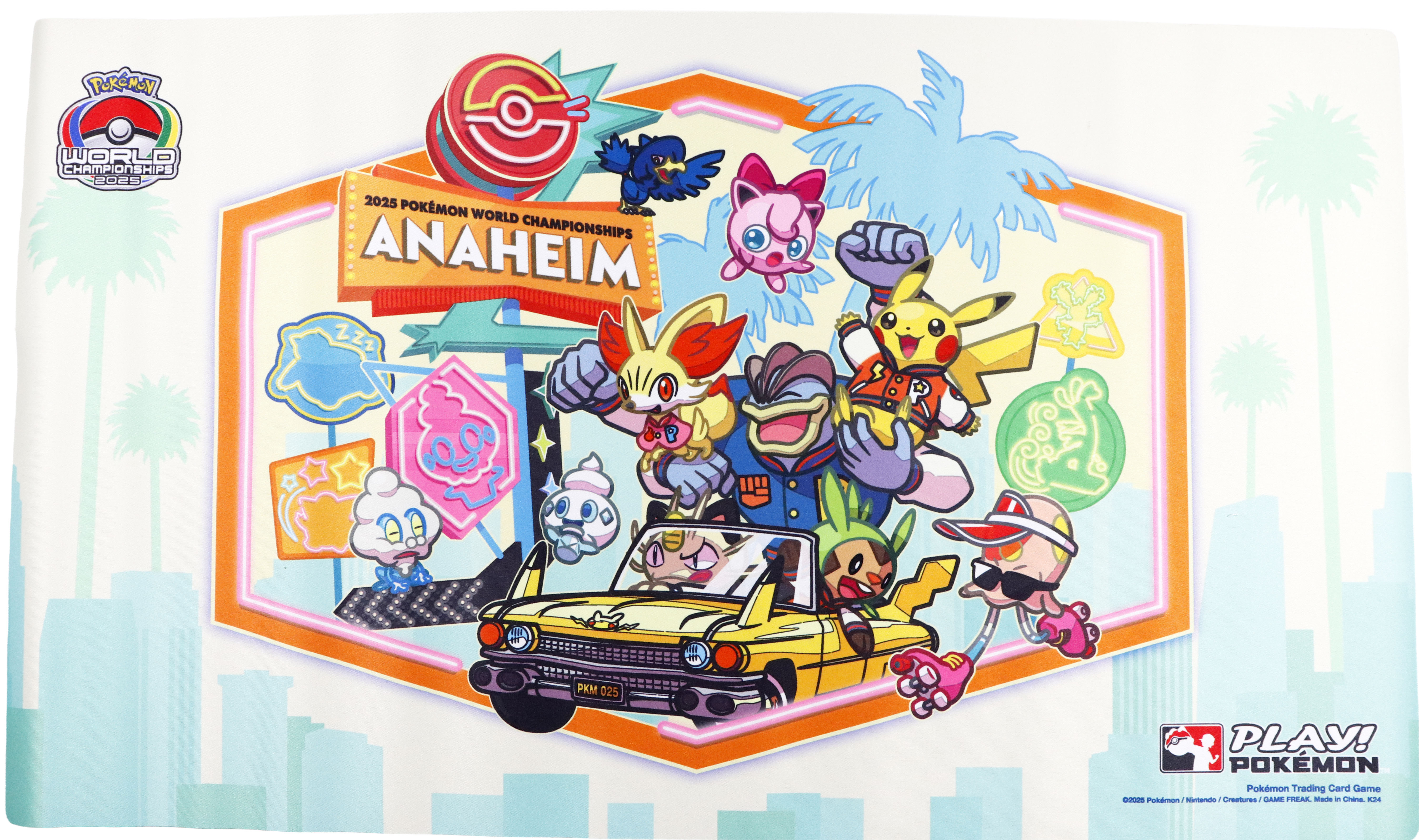 POKEMON - PLAYMAT & PLAYMAT BAG - CAR SCENE - ANAHEIM 2025 - WORLD