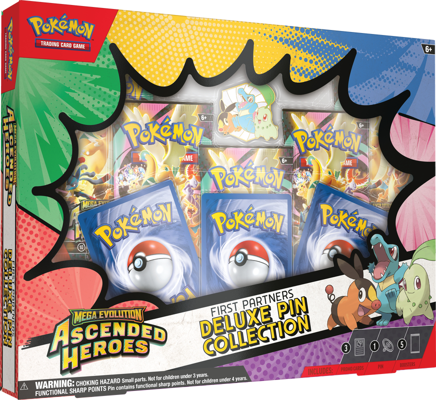 POKEMON - ASCENDED HEROES - FIRST PARTNERS DELUXE PIN COLLECTION
