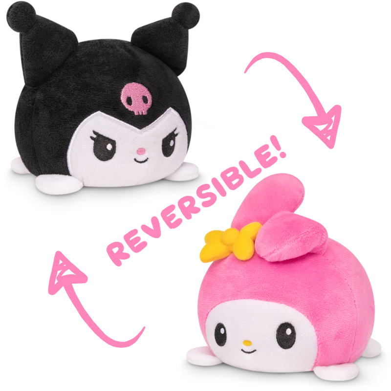 PELUCHES RÉVERSIBLE - MY MELODY & KUROMI - HELLO KITTY AND FRIENDS