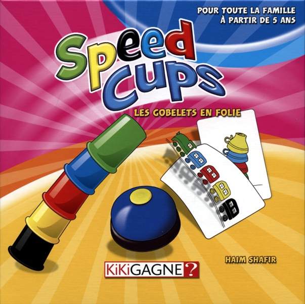 Jeu De Rapidité Speed Cups - 18 Gobelets Empilables, 54 Cartes - Pour 2 à 5 Joueurs - Développe Réflexes Et Reconnaissance Des Couleurs