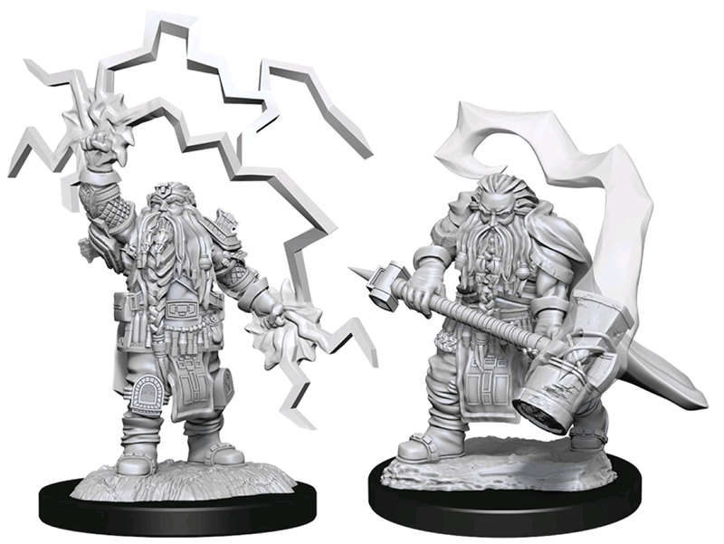 Male Unpainted Dwarf Cleric D&D Nolzur's Marvelous Miniatures NEW 