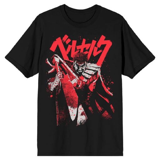 Berserk T Shirt Bloody Guts Black Adult