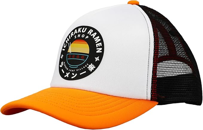 Official Naruto Ichiraku Ramen Shop Trucker Hat - Adjustable Pop Culture Fan Hat