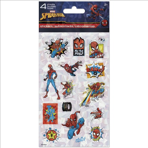 SPIDER-MAN - 4 STICKER SHEETS - POP
