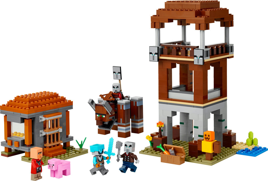 THE PILLAGER OUTPOST AND RAVAGER (665 PIECES) image 2