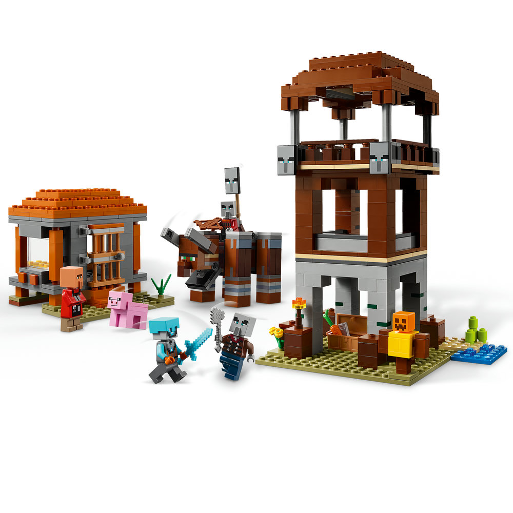 THE PILLAGER OUTPOST AND RAVAGER (665 PIECES) image 3