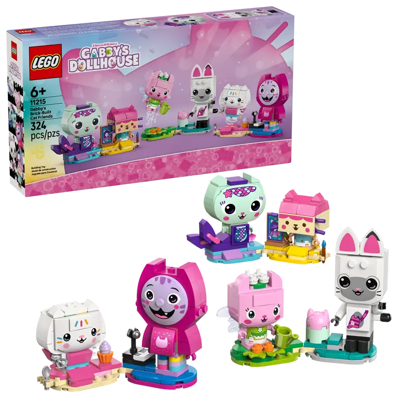 GABBY'S DOLLHOUSE - GABBY'S BRICK-BUILT CAT FRIENDS (324 PIECES) 11215