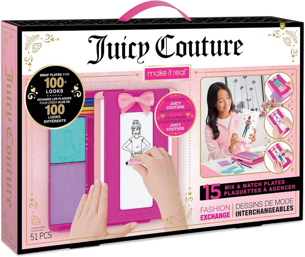 MAKE IT REAL - PLAQUETTES DE DESSIN DE MODE (BILINGUE) - JUICY COUTURE