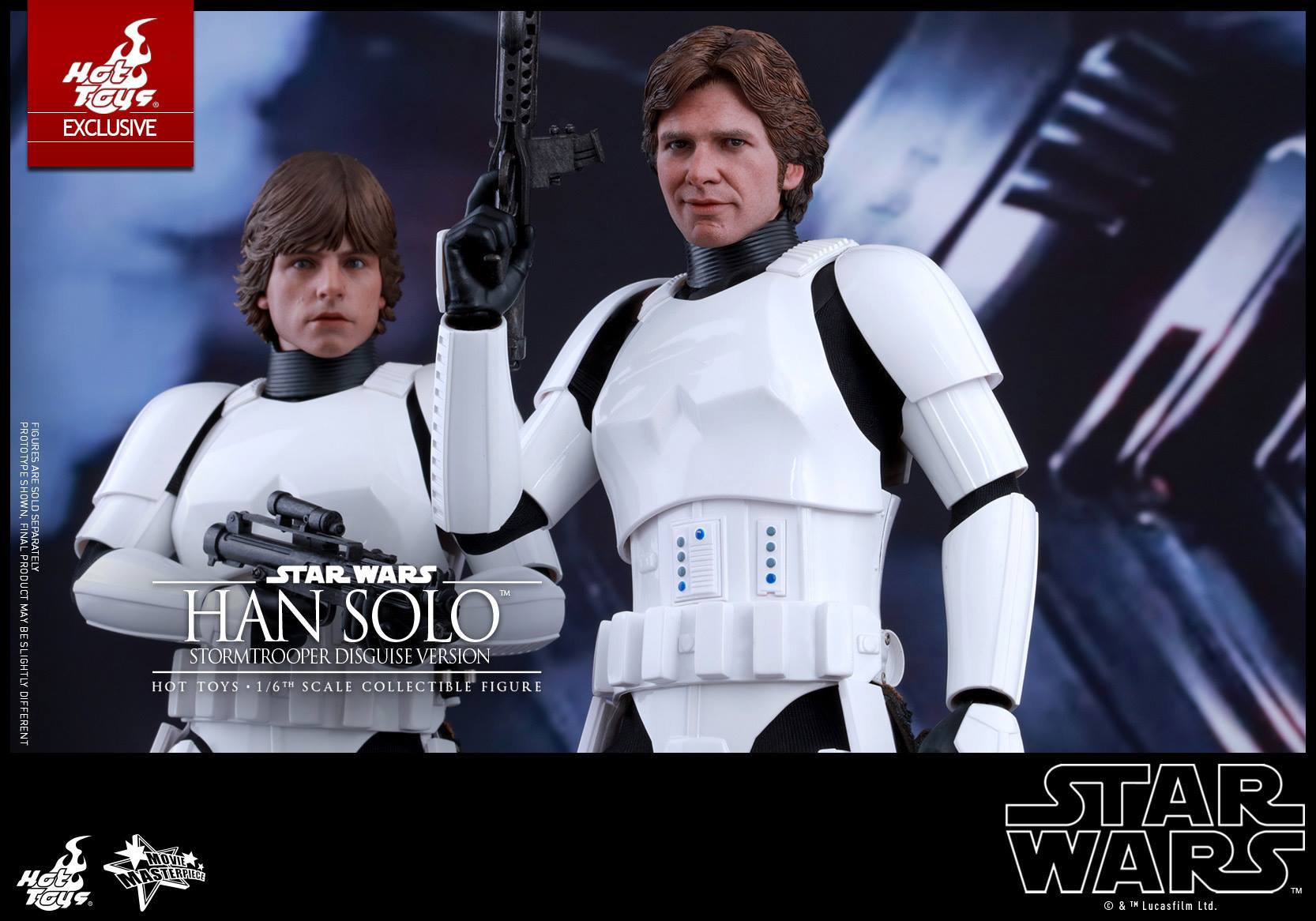 STAR WARS HAN SOLO & LUKE IN STORMTROOPER DISGUISE 1/6 SDCC 
