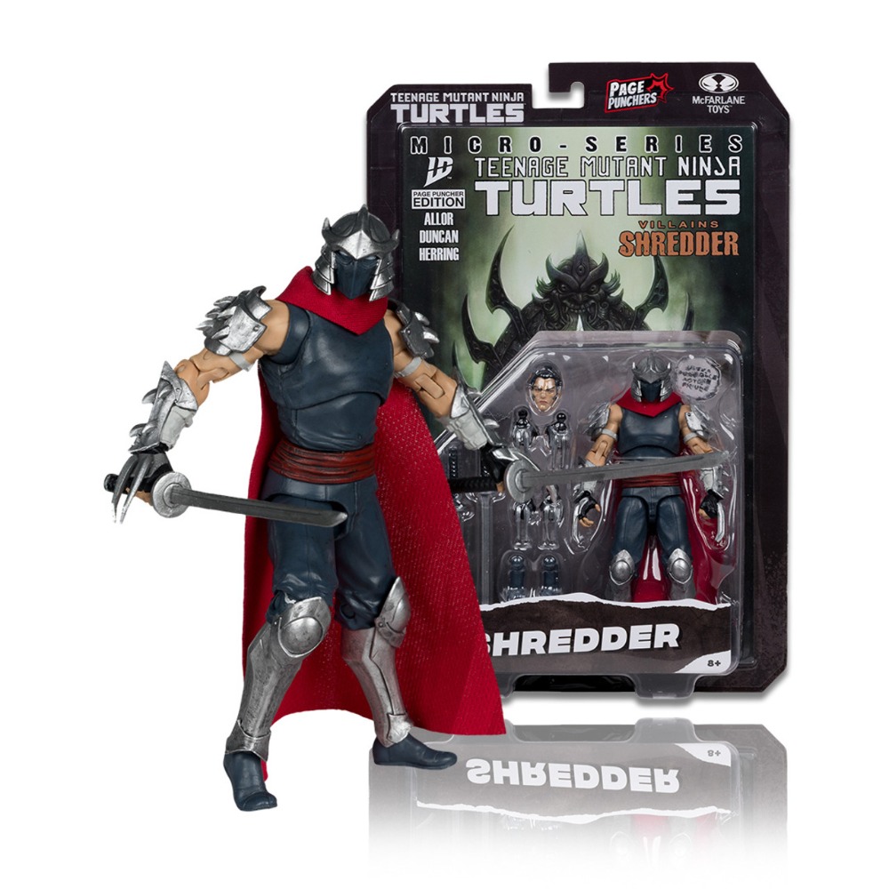 TEENAGE MUTANT NINJA TURTLES - SHREDDER FIGURE WITH COMIC - PAGE