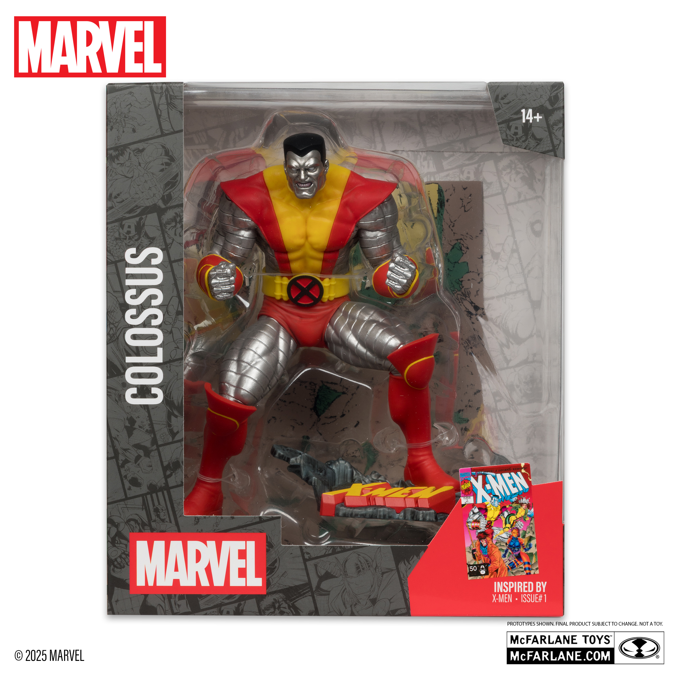 MARVEL - COLOSSUS WITH SCENE (X-MEN #1) FIGURE 1/10 - PLATINUM