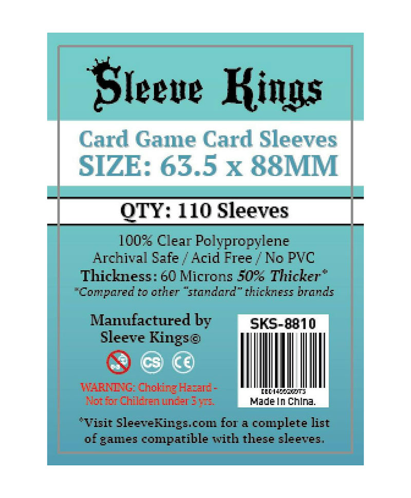 PROTECTEURS DE CARTE - CARD GAME (63.5MM X 88MM) (110) - SLEEVE KINGS