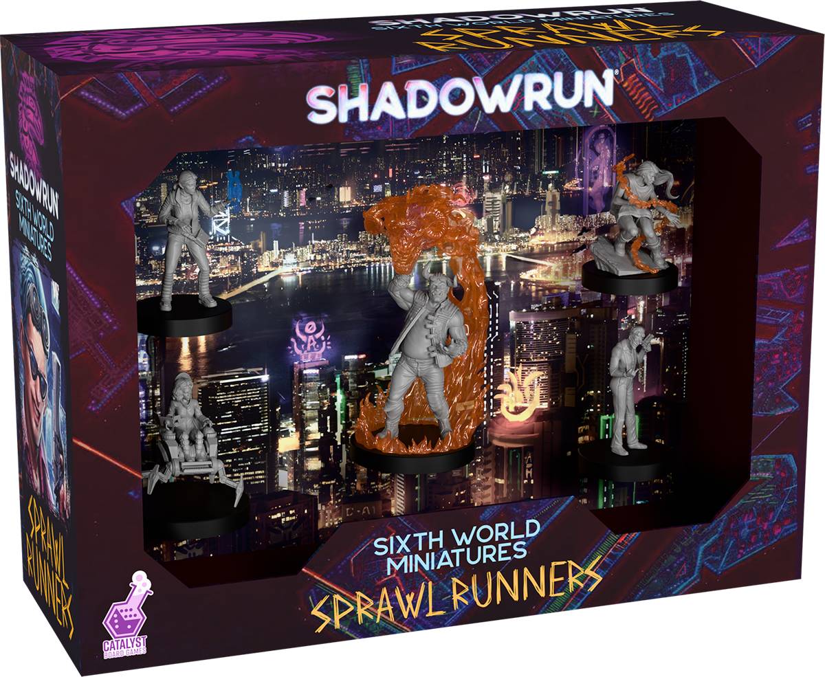 SHADOWRUN - SPRAWL RUNNERS MINIATURES (ENGLISH) - RPG MINIATURE
