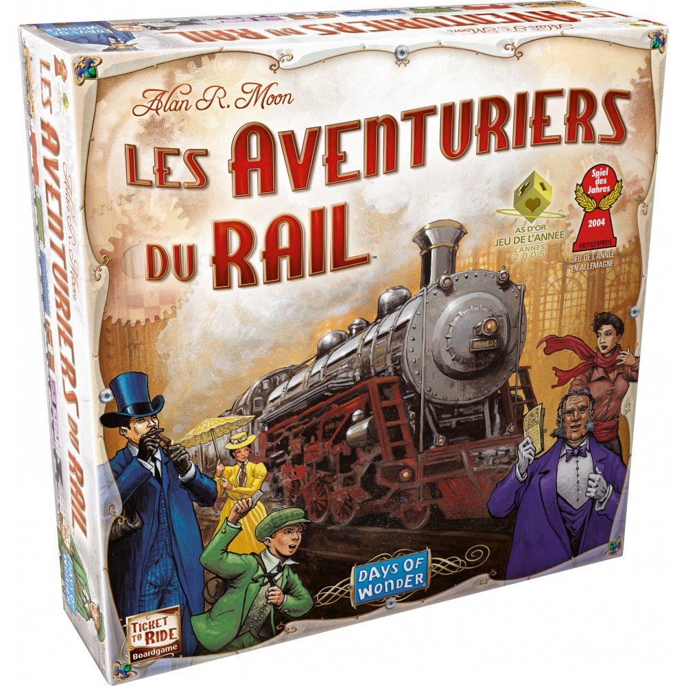 Avis sur le jeu Les Aventuriers du Rail, jeu de conquête ferroviaire - Les  Dragons Nains