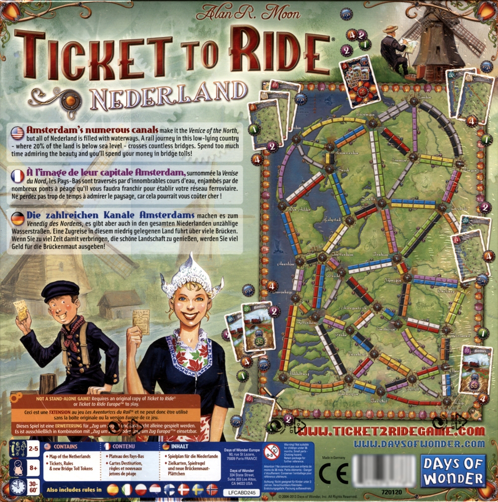 TICKET TO RIDE -  EXPANSION - NEDERLAND (MULTI) image 2