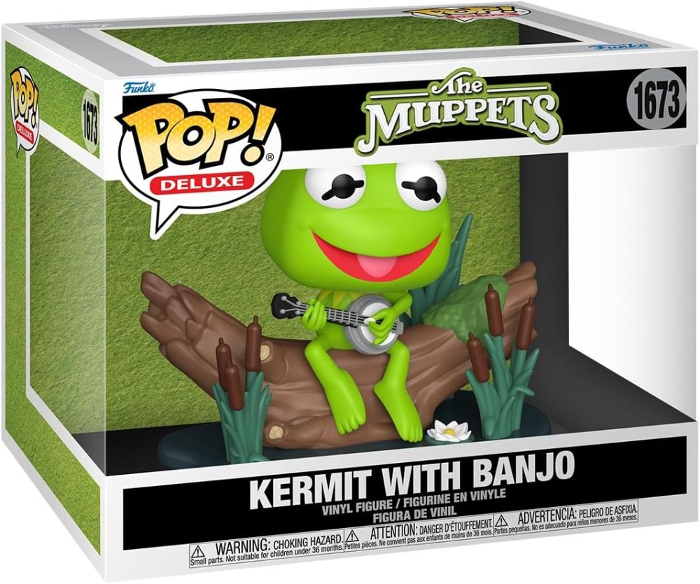 THE MUPPETS - POP! DELUXE VINYL FIGURE OF KERMIT WITH BANJO 1673