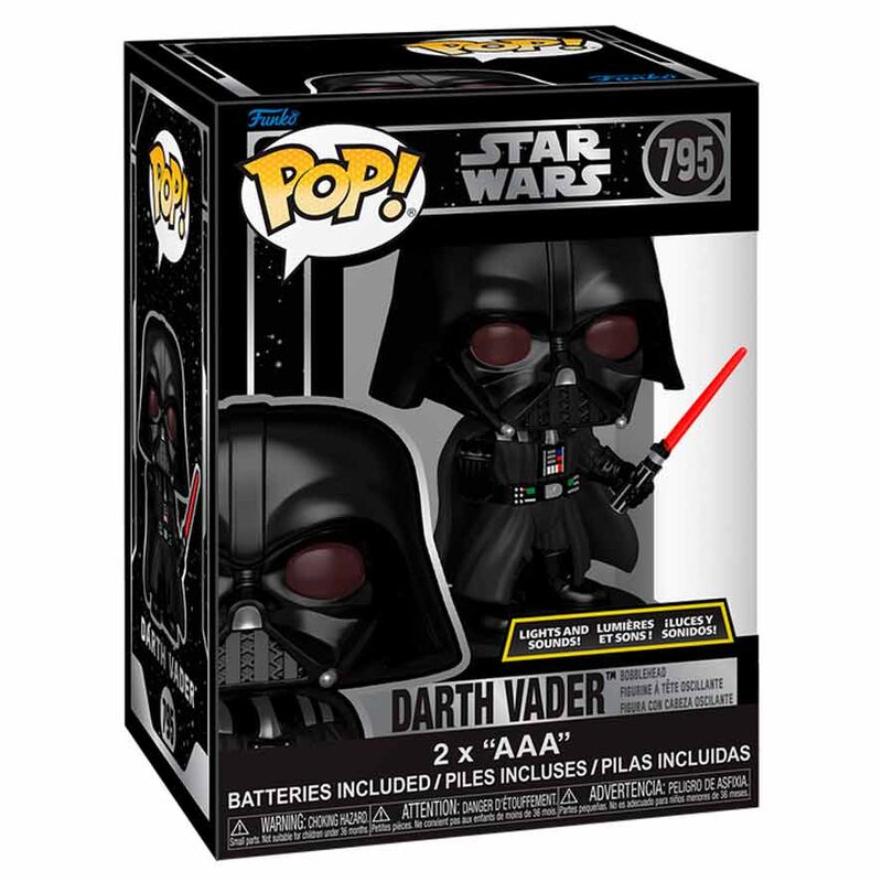 STAR WARS - POP! VINYL FIGURE OF DARTH VADER WITH LIGHTSABER