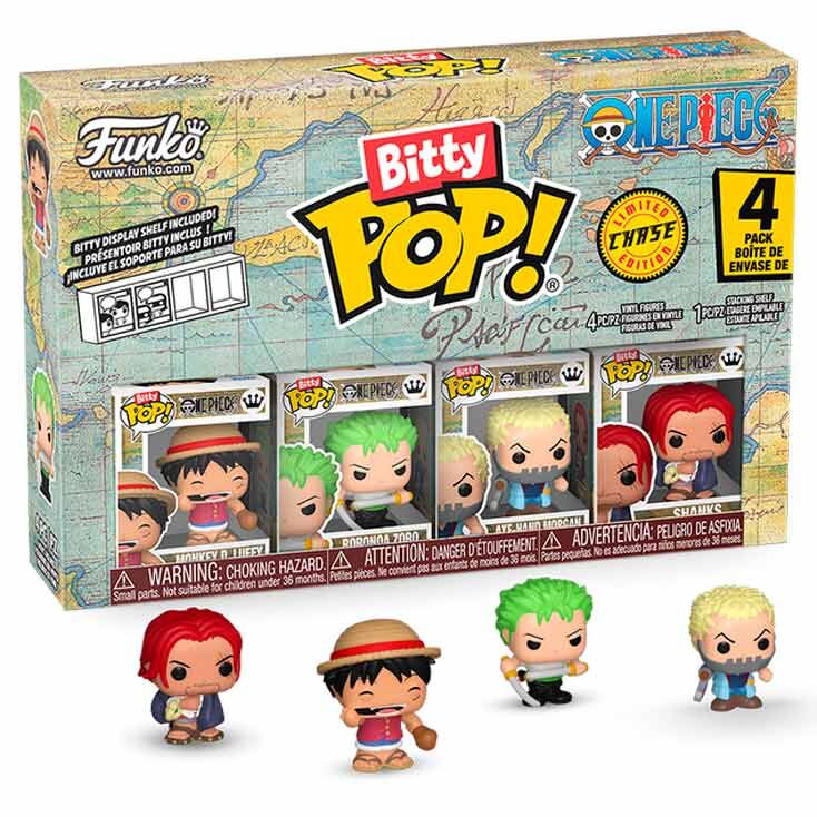 ONE PIECE - 4-PACK FIGURES - MONKEY D.LUFFY, RORONOA ZORO, AXE