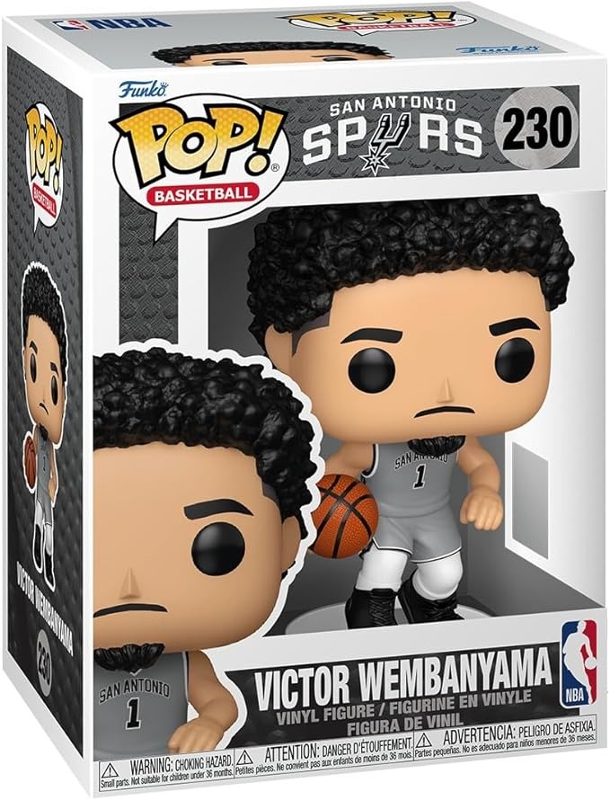 SAN ANTONIO SPURS - POP! VINYL FIGURE OF VICTOR WEMBANYAMA - GREY