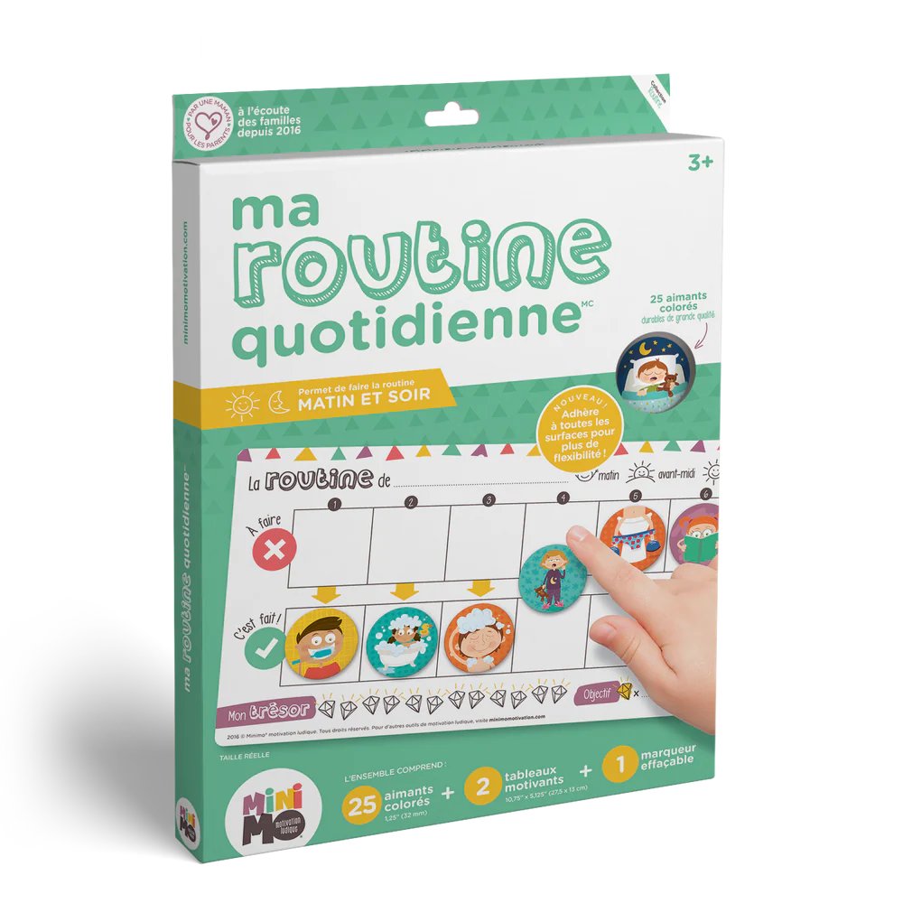 MA ROUTINE QUOTIDIENNE - 2 TABLEAUX (FRANÇAIS)