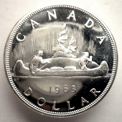 1-DOLLAR - 1963 1-DOLLAR (PL) - 1963 CANADIAN COINS