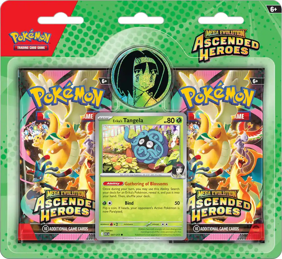 2 5 pokemon cards Pokemon Trading Card Games Mega Evolutions 2.5 Ascended Heroes 2Pk Blister  12Ct