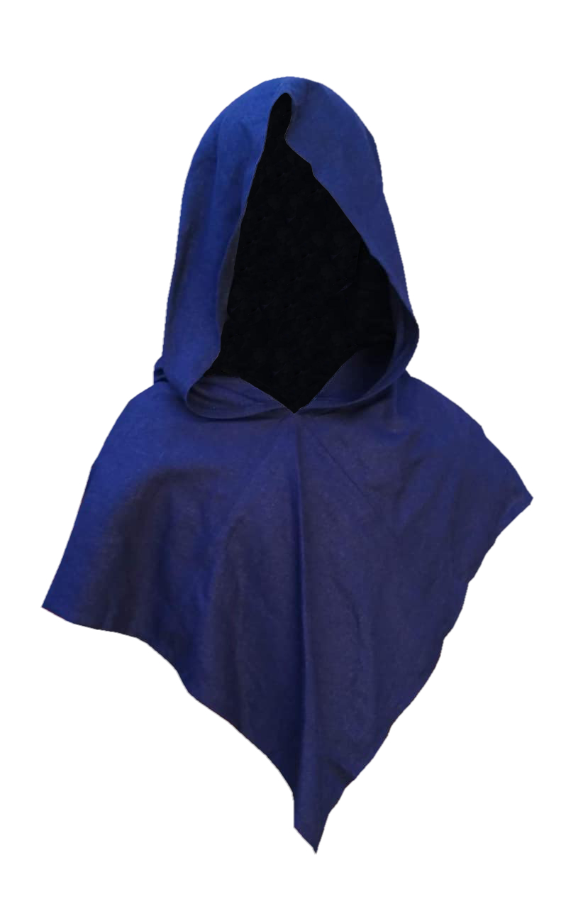 Capuche Médiévale Adulte - Taille Unique 100% Polyester - Look Argenté Pour Costume Et Fête
