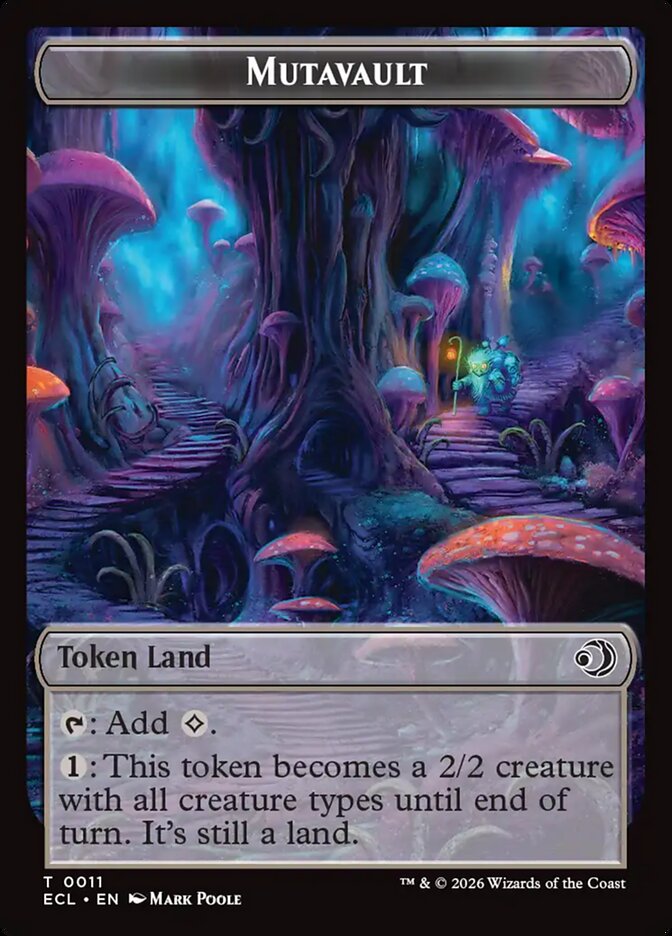 Magic: The Gathering - Lorwyn Eclipsed Tokens - Mutavault Foil