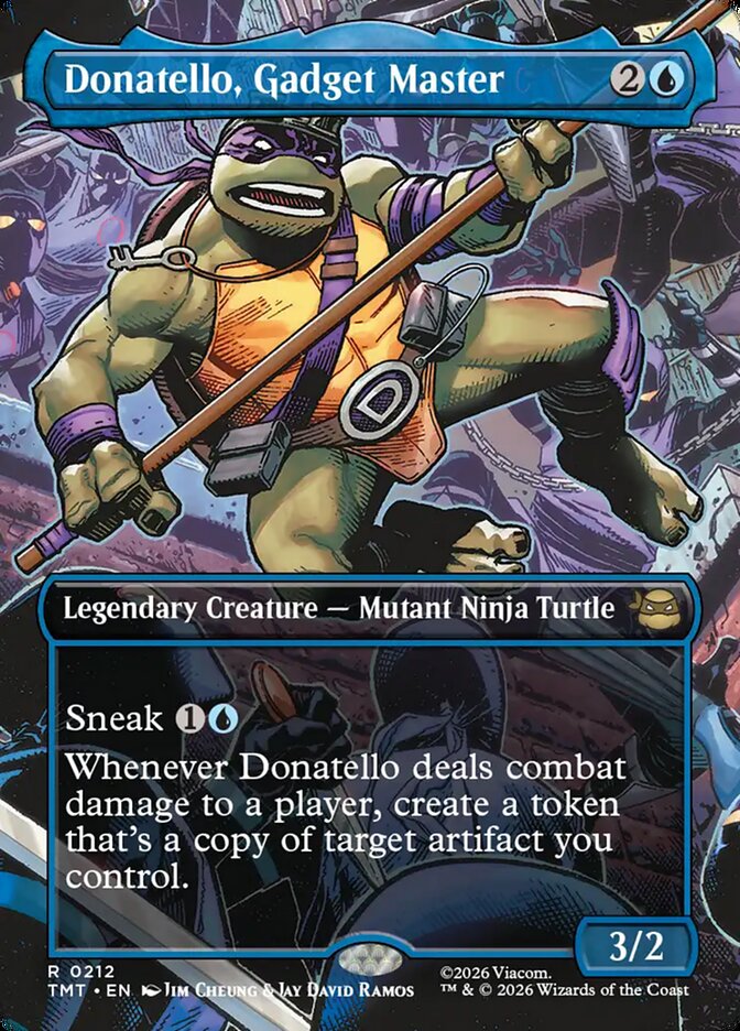 MTG TMNT ドナテロ（ガジェット・マスター）英語版 フラクチャーフォイル Magic: The Gathering - Teenage Mutant Ninja Turtles - Donatello