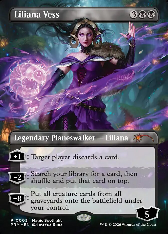 リリアナ・ヴェス Liliana Vess foil プロモ スポットライト Magic: The Gathering - Spotlight Series - Liliana Vess Foil
