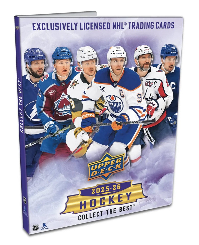 upper deck hockey card binder 2025-26 HOCKEY