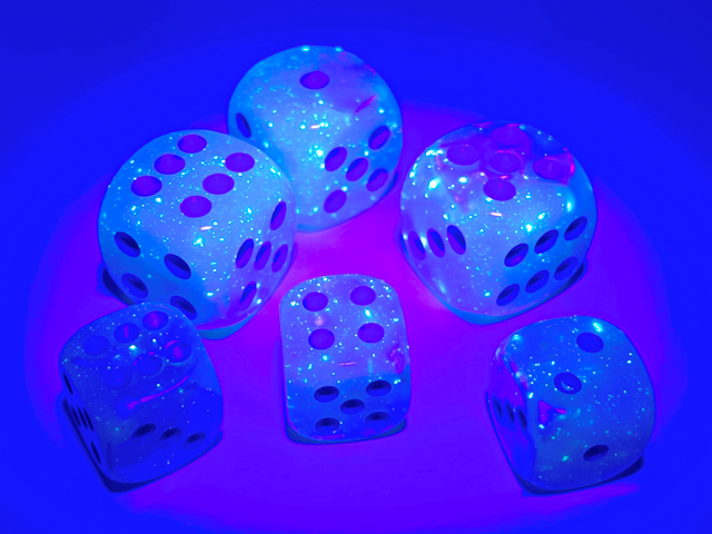 CHESSEX Chessex Chessex Chessex Chessex 36D6 Dice Set, Gemini Pearl Turquoise-Wh image 2