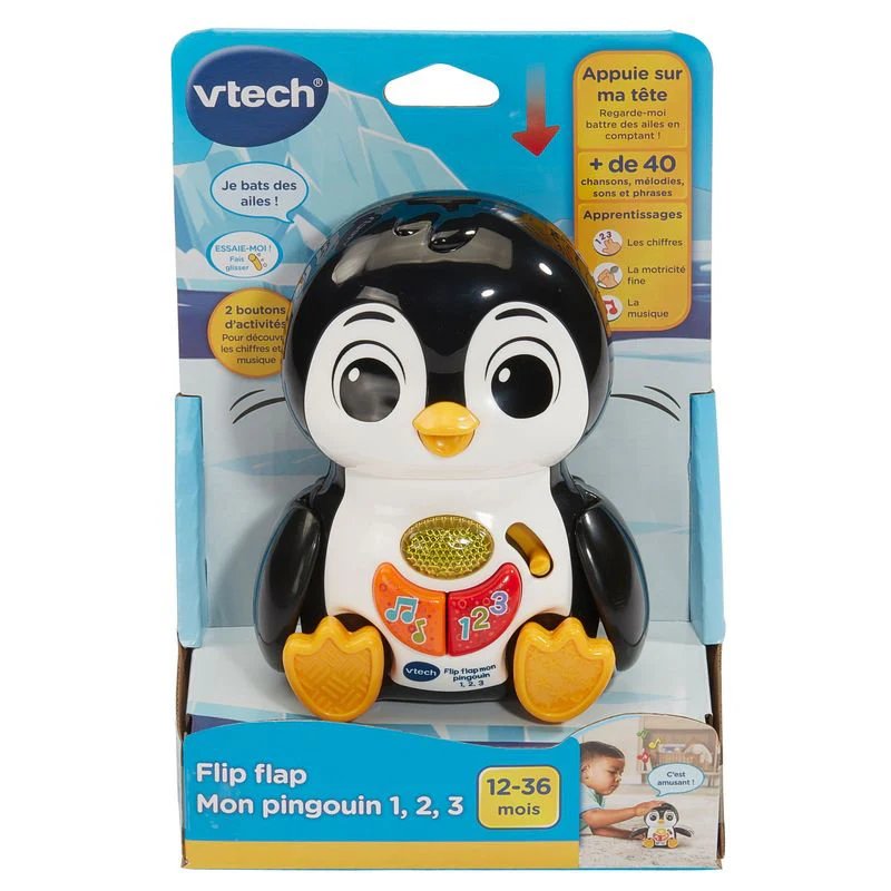 VTECH - FLIP FLAP MON PINGOUIN 1, 2, 3 (FRANÇAIS) - VTECH BABY