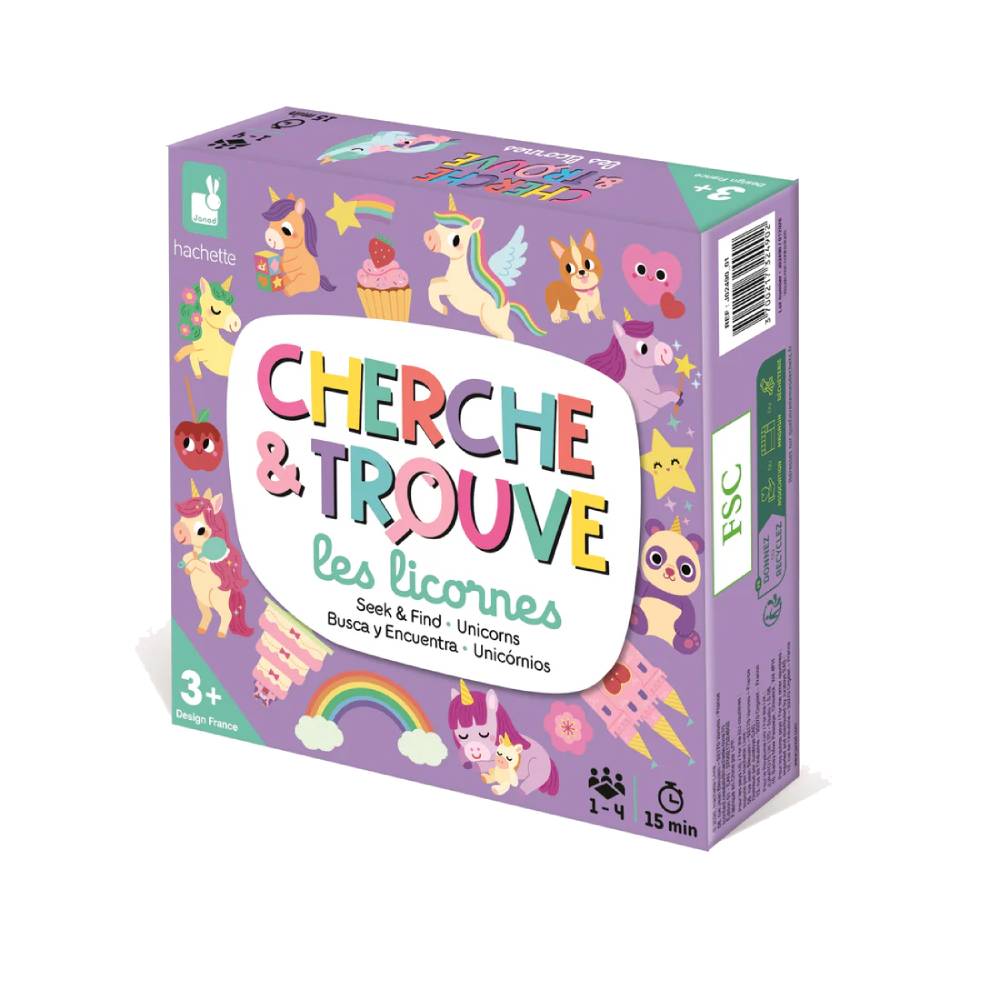 CHERCHE ET TROUVE - LES LICORNES (MULTILINGUE)