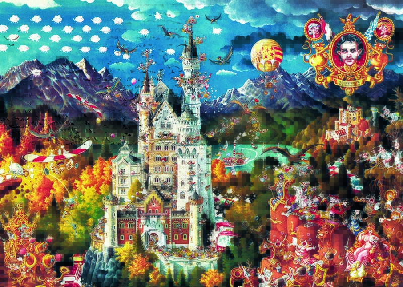 Puzzle - 2000 pièces - Le château d'Osaka au Japon - Educa - Achat