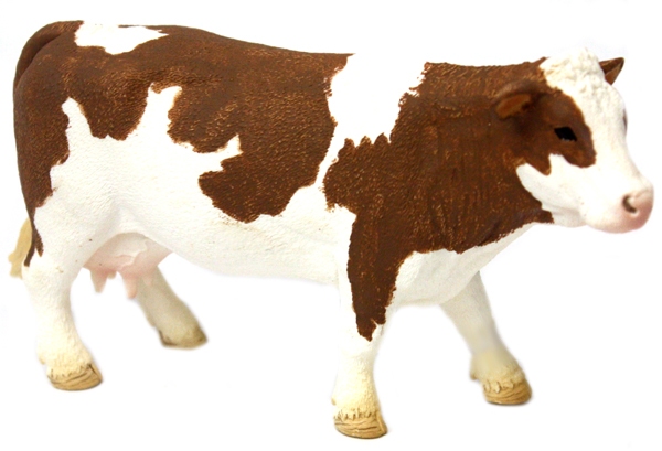 Schleich Figurine 13802 - Animal de la ferme - Veau Simmental