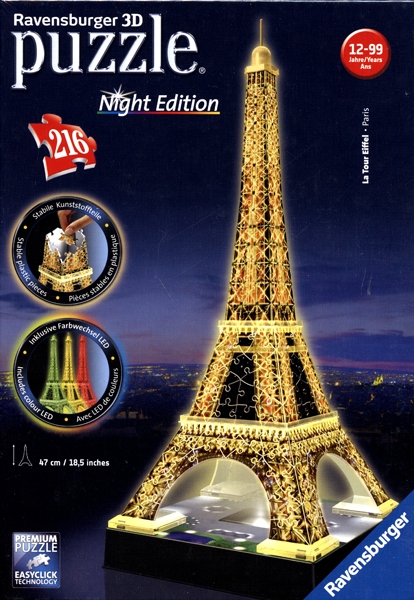 Puzzle 3D night Edition - Tour Eiffel RAVENSBURGER