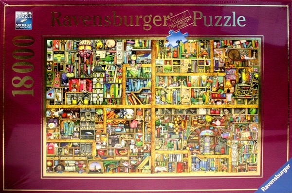 Puzzle 5000 pièces adulte livres librairie vitrine