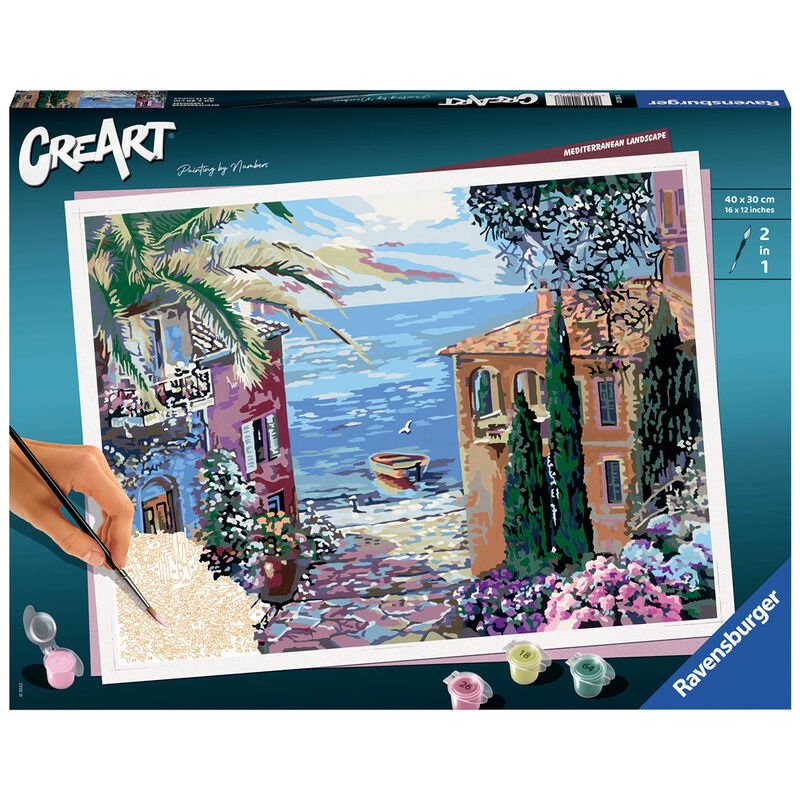 CREART PEINTURE NUM ROS MEDITERRANEAN LANDSCAPE 40 X 30 CM 