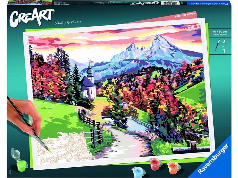 CREART PEINTURE À NUMÉROS BEAUTIFUL BAVARIA (40 X 30 CM)