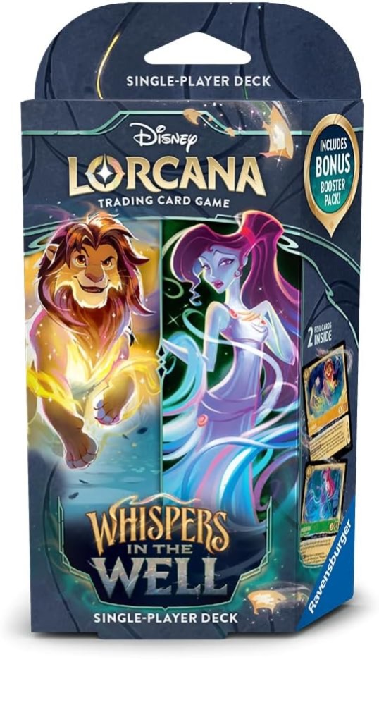 DISNEY LORCANA - STARTER DECK - SIMBA AND MEGARA (ENGLISH) - WHISPERS IN  THE WELL