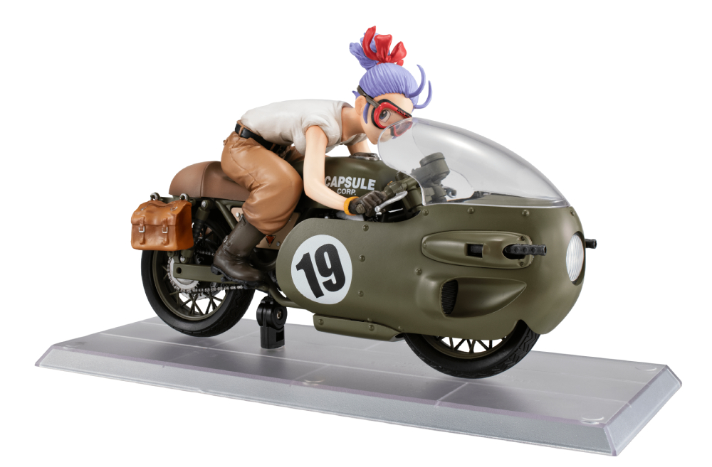 DRAGON BALL - BULMA ON MOTORCYCLE FIGURE - DESKTOP REAL MCCOY